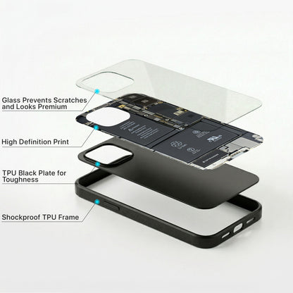 Circuit Board Glass Case - iPhone