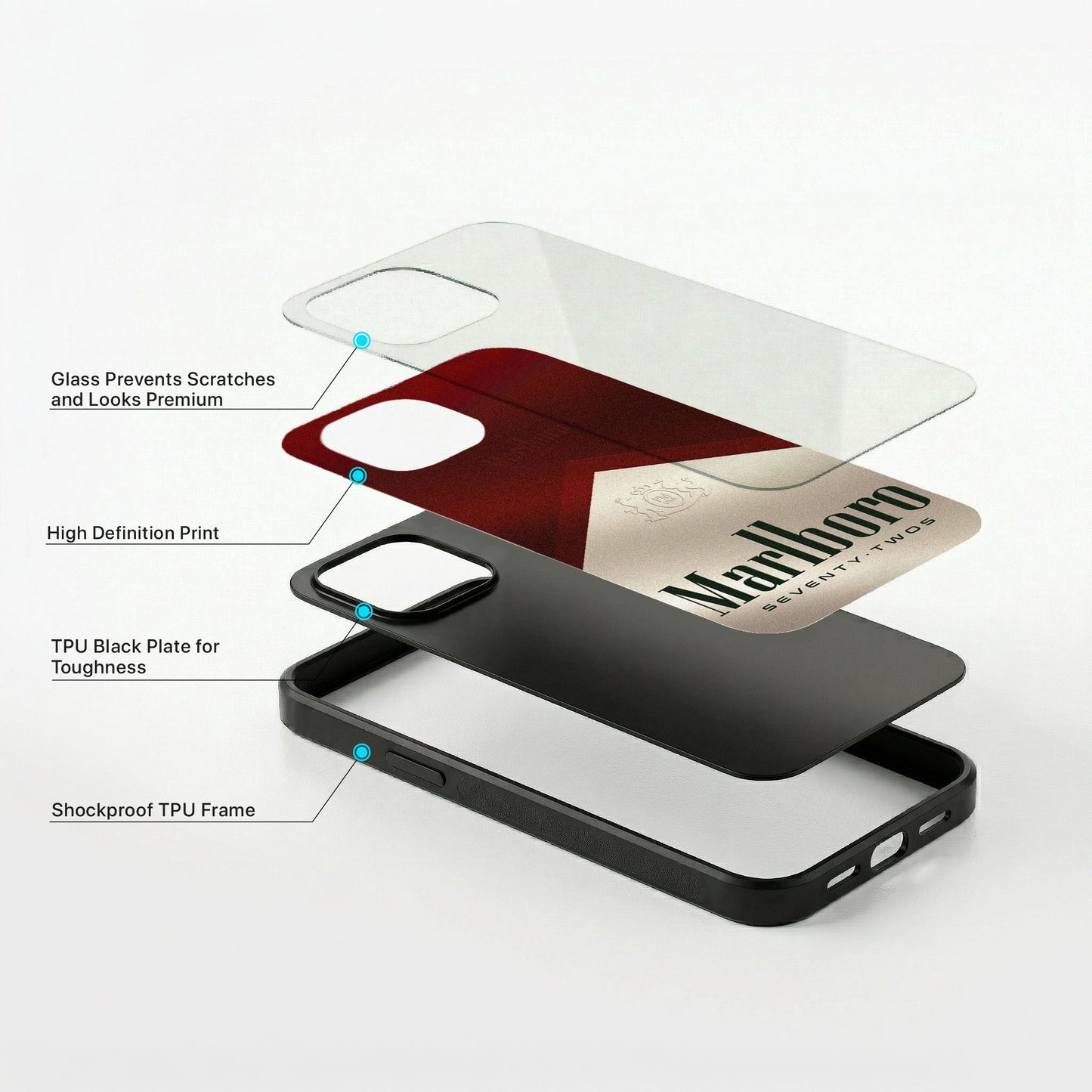 Retro Pack Glass Case - iPhone
