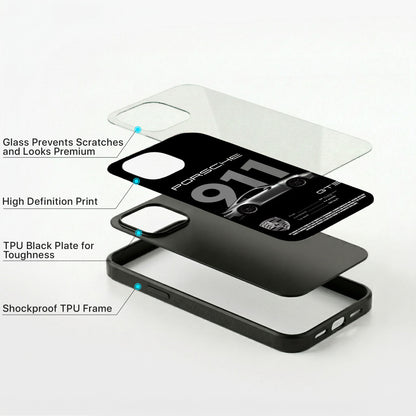 Porsche 911 Glass Case - iPhone