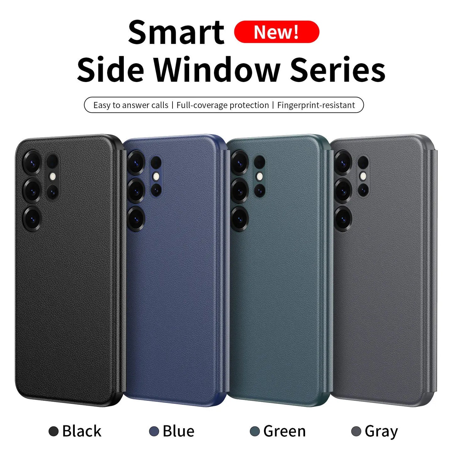 Smart View Window Flip Leather Case - Galaxy S Series