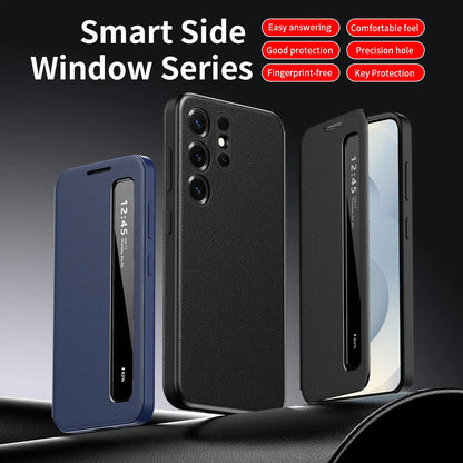Smart View Window Flip Leather Case - Galaxy S Series