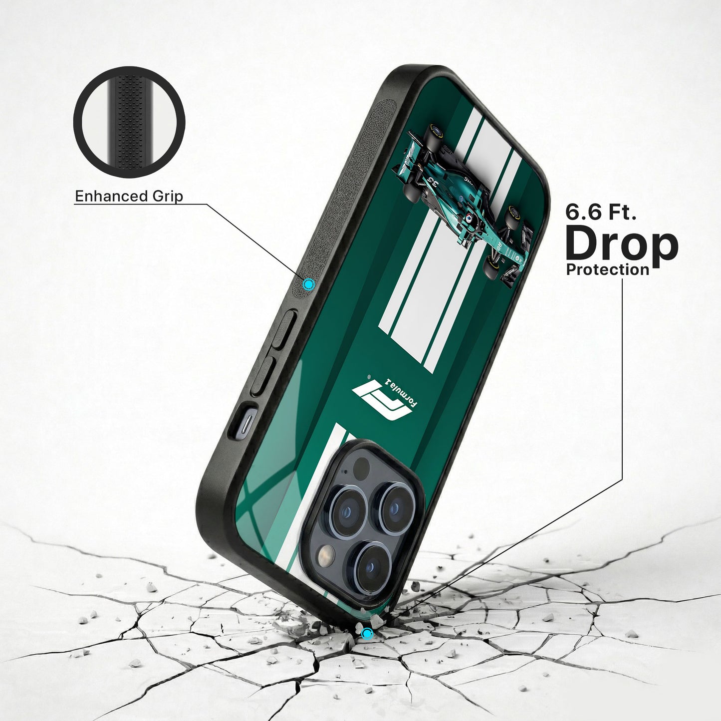 Velocity Green Glass Case - iPhone