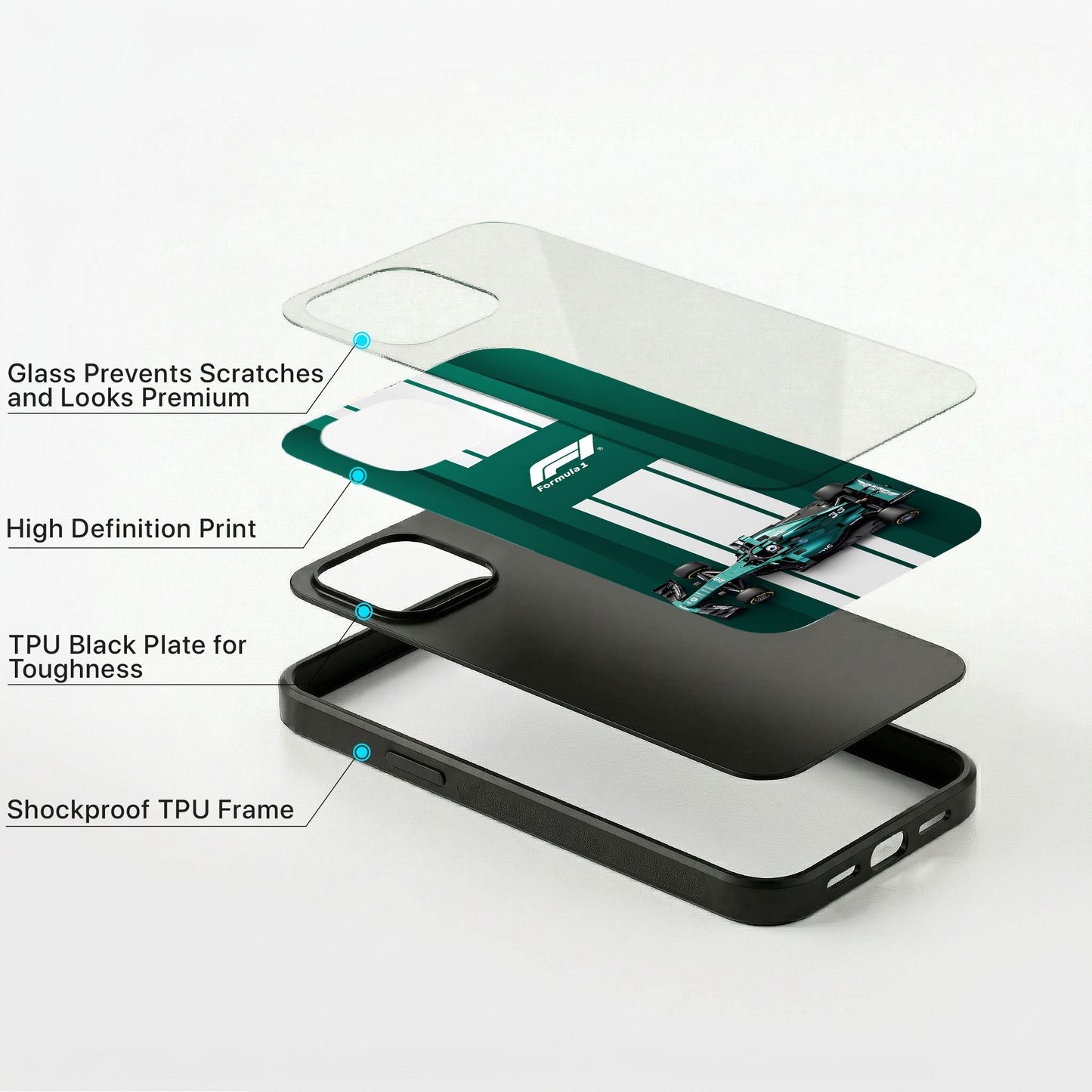 Velocity Green Glass Case - iPhone
